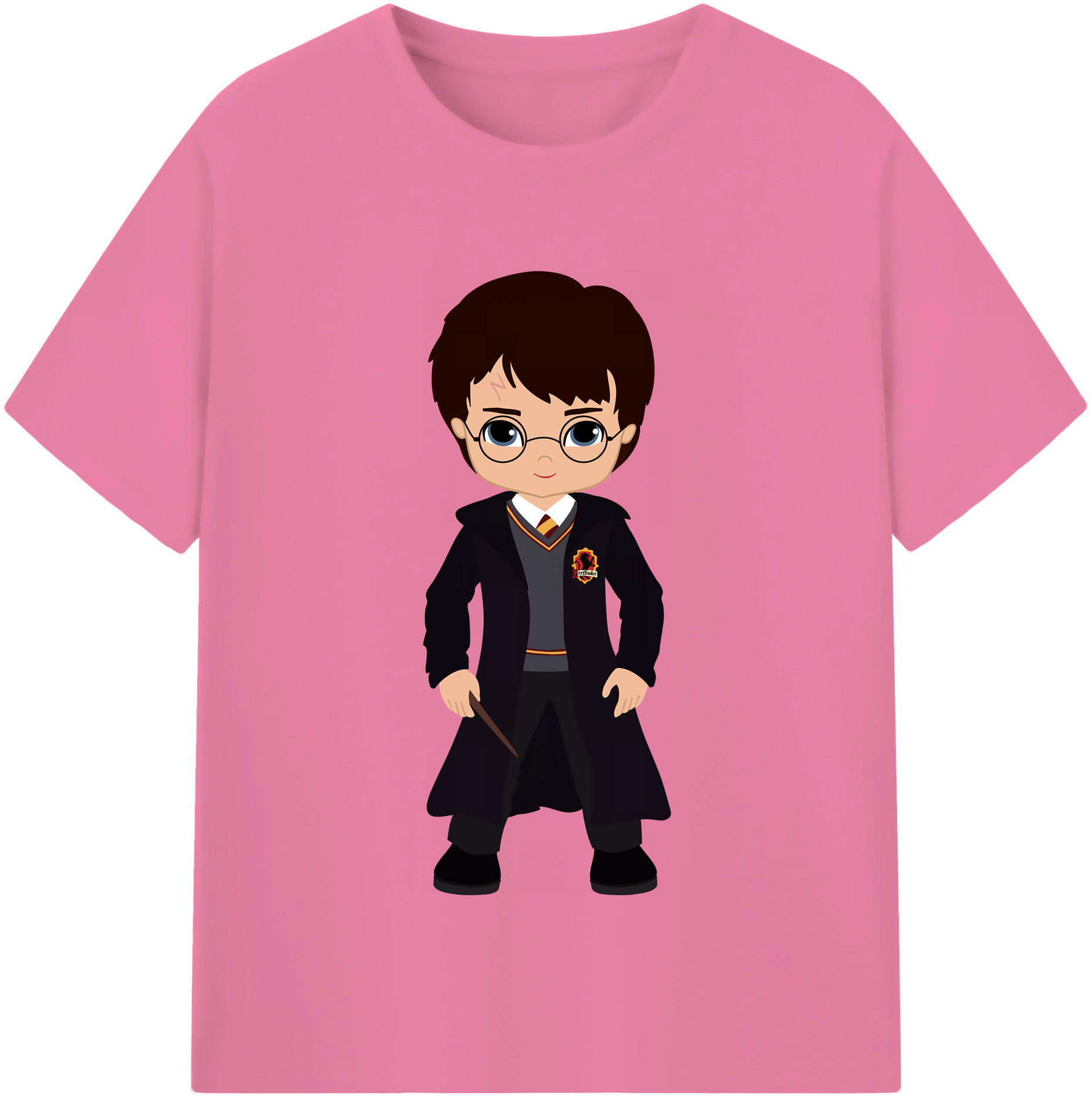 （画像用） Harry Potter ハリー・ポッターシリーズ 綿100％半袖Tシャツ（フロントプリント）